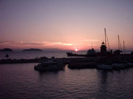 un'alba a ponza